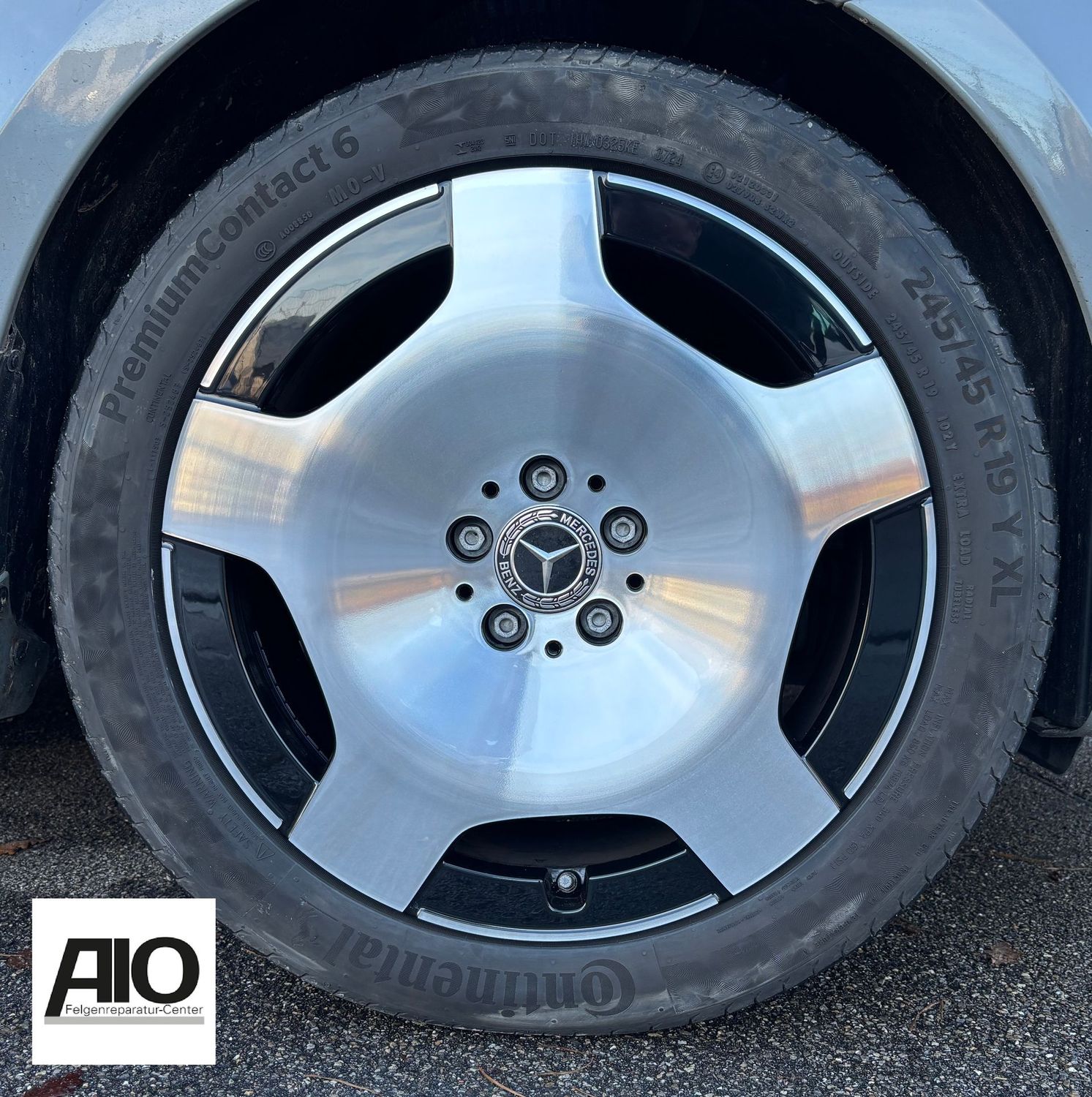 LF1 Original Mercedes Benz Felge A4474018400 - Maybach Style Monoblock Design Schwarz HGG – V-Klasse / Vito Typ 447