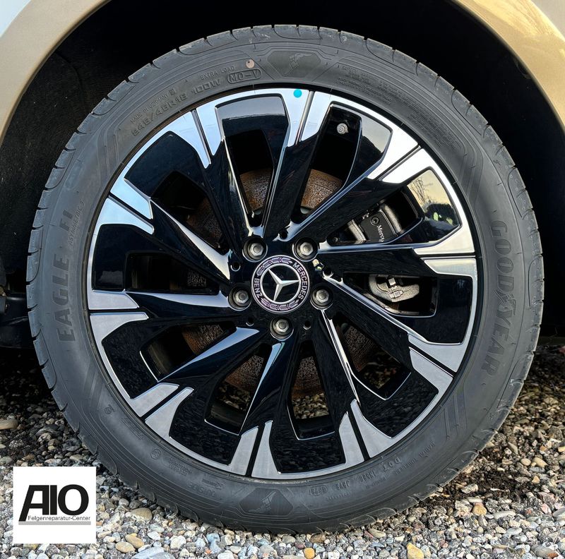 LF1 Original Mercedes Benz Felge A4474018300 –  Vielspeichendesign Schwarz HGG – V-Klasse / Vito 447 ab 2019-