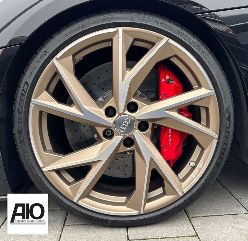 LF1 Original Audi Felge 4S0601025BR - 5-V-Speichen Evo Design Gold Bronze Matt HGG HA - R8 Typ 4S ab 2015-