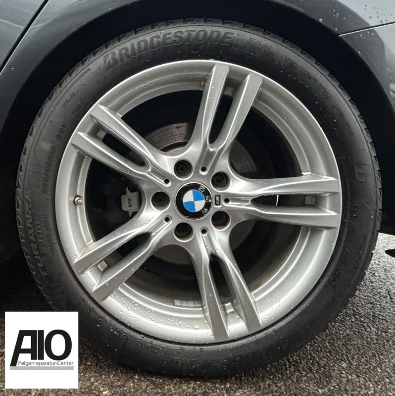 LF1 + LACK Original BMW Felge 36117845880 - Styling 400M 5-Doppelspeiche Silber VA - 3er Typ F30 F31 / 4er F32 F33 F36 2011-2021