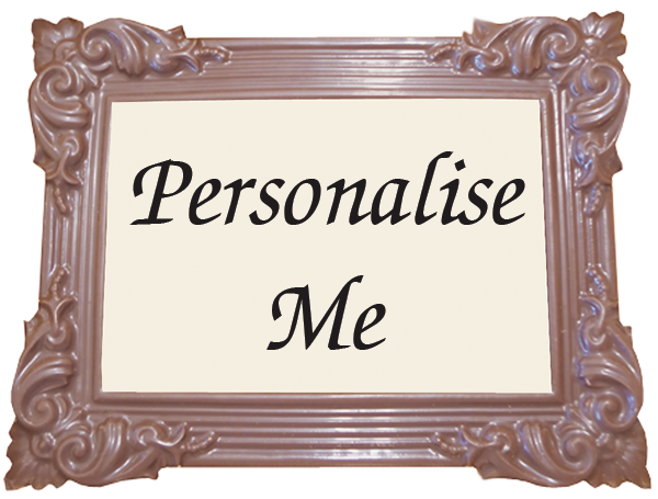 Personalised Printed Belgian Chocolate TRADITIONAL Frame