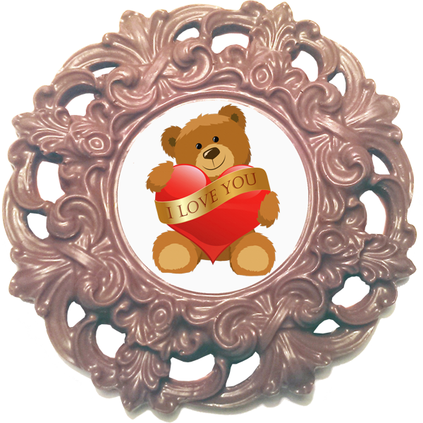 Printed Love Chocolate Frame MAYFAIR