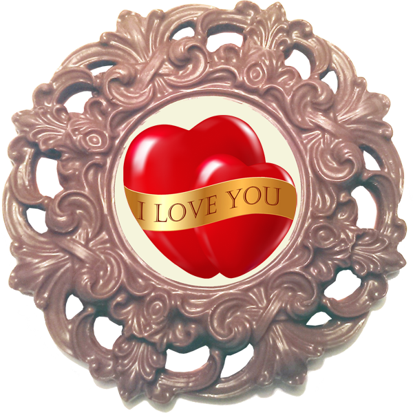 Printed Love Chocolate Frame MAYFAIR