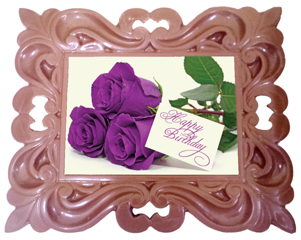 Printed Birthday Chocolate Large XL Frame CLASSIC