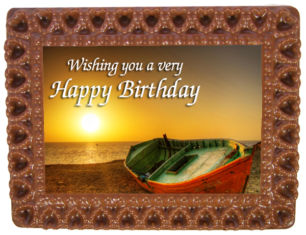 Printed Chocolate Small  Frame HEARTS