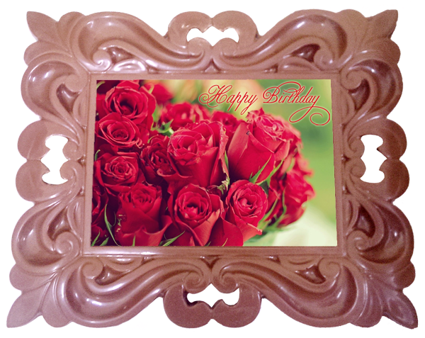 Printed Birthday Chocolate Large XL Frame CLASSIC