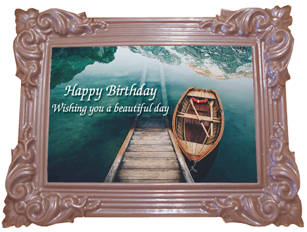Printed Birthday Chocolate Large Frame TRADITIONAL