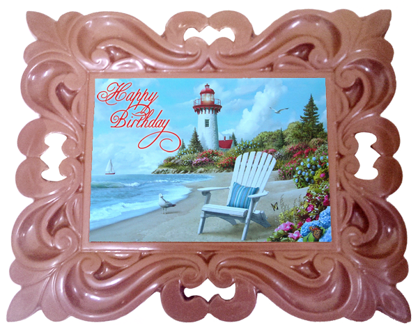Printed Birthday Chocolate Large XL Frame CLASSIC