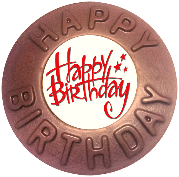 Printed Happy Birthday Chocolate Disc