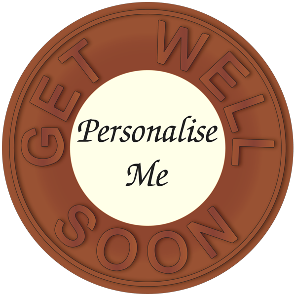 Personalised Printed Belgian Chocolate Get Well Disc