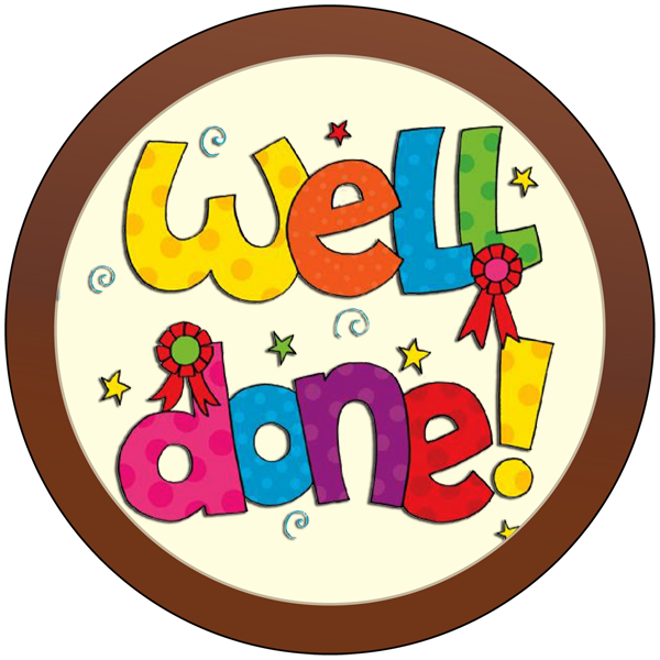 Round Plaque - Well Done