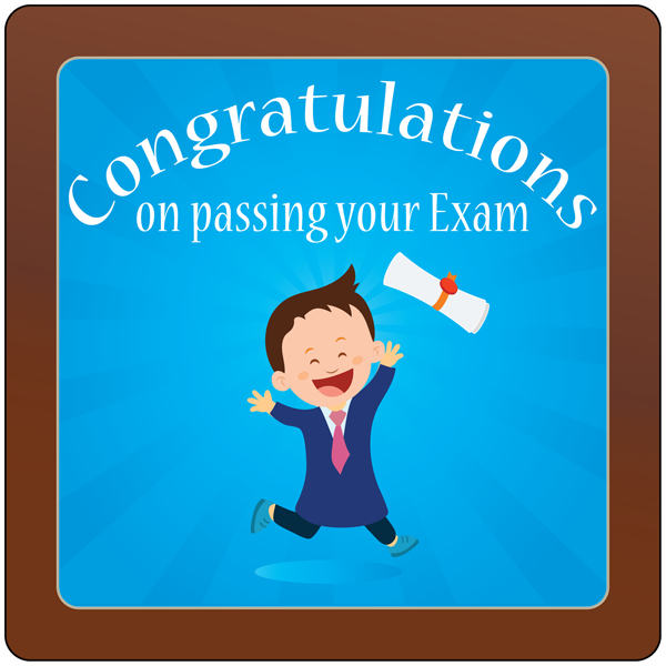 Square Plaque - Passing Exam