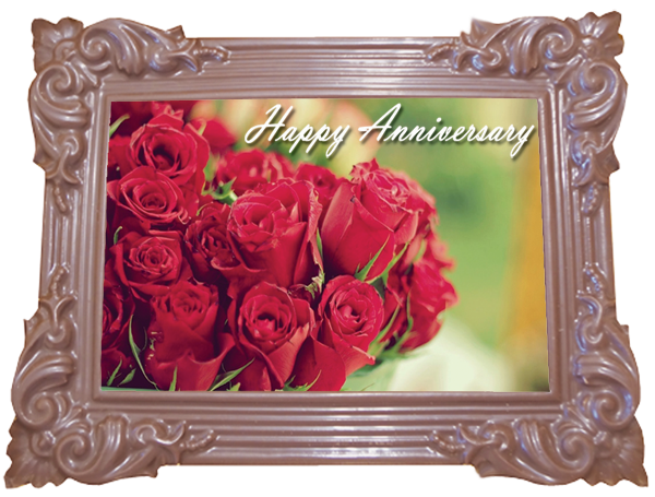 Large Anniversary Printed Chocolate Frame TRADITIONAL