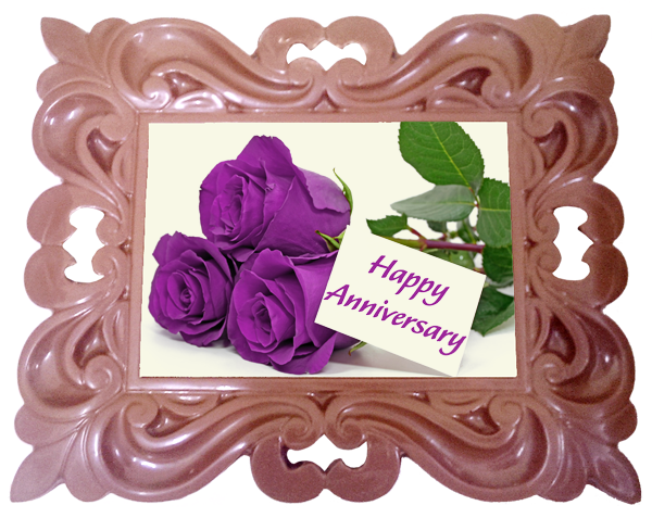 X Large Anniversary Printed Chocolate Frame CLASSIC