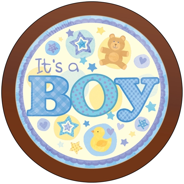Round Plaque - It's a Boy