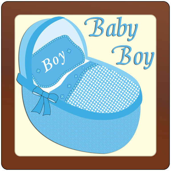 Square Plaque - Baby Boy