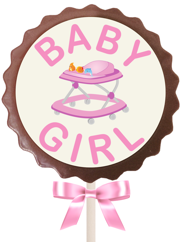 Large Flower Lollipop - Baby Girl