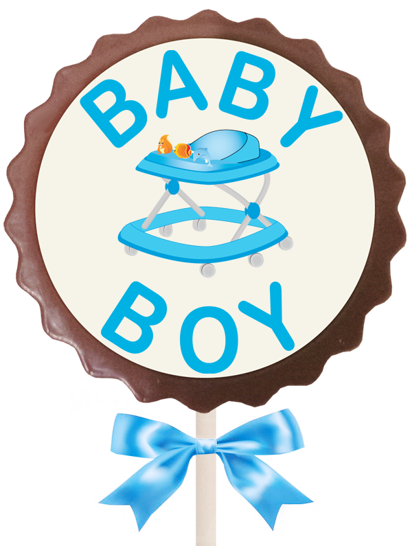 Large Flower Lollipop - Baby Boy