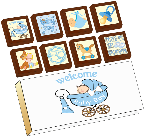 Small Shapes (Box of 8) - Baby Boy