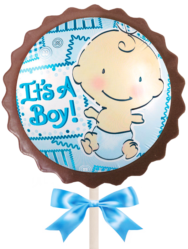 Large Flower Lollipop - It's a Boy