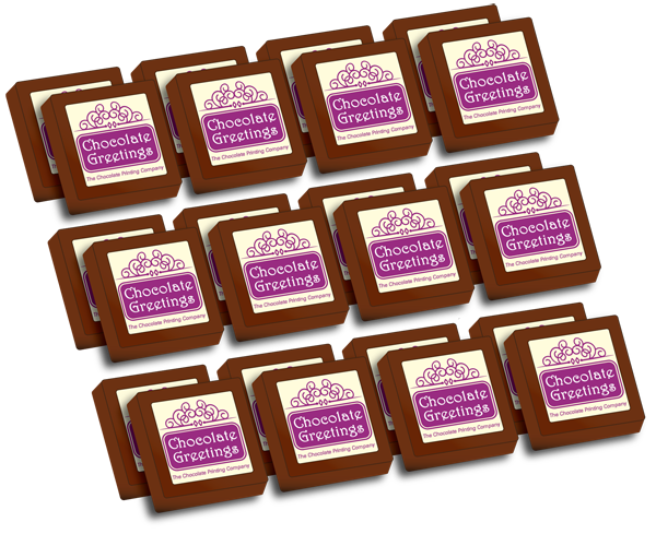 Personalised Printed Party Chocolates  (Box of 24)
