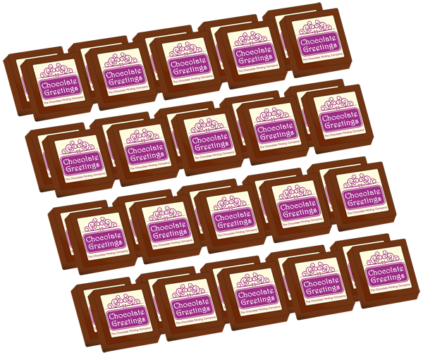 Personalised Printed Party Chocolates (Box of 40)