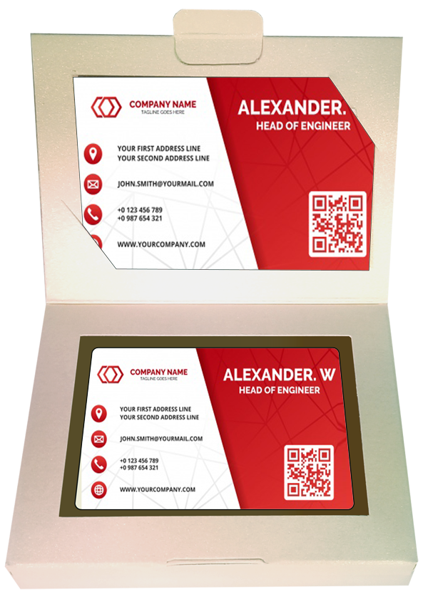 Personalised Printed Promotional Chocolate Business Card