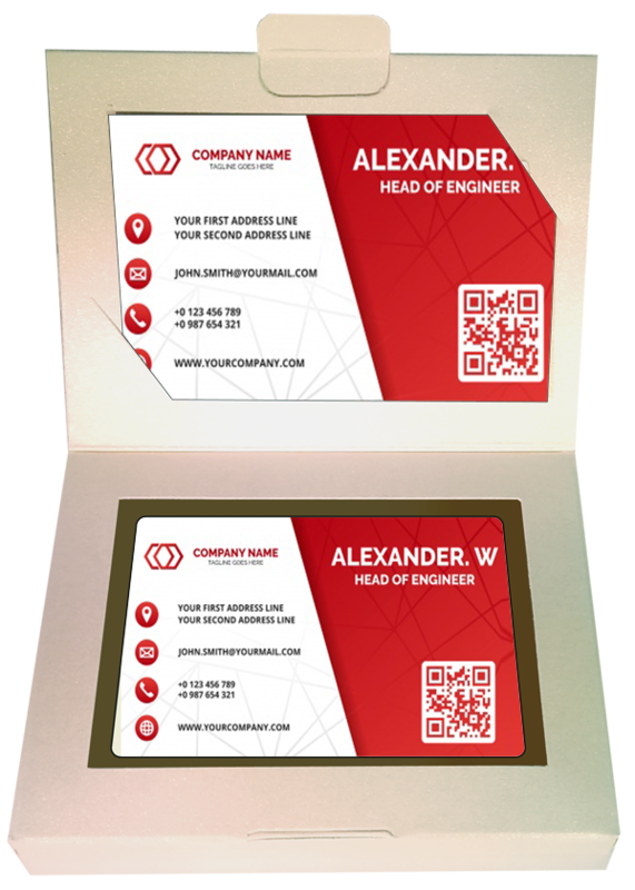 Personalised Printed Promotional Chocolate Business Card