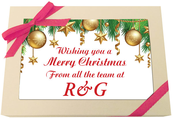 Personalised Printed Promotional Chocolate Message Card