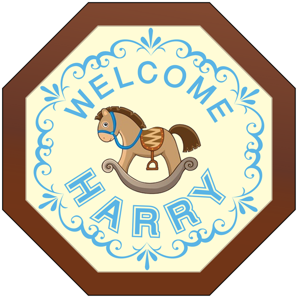 Personalised printed Party Chocolate Octagonal Plaque