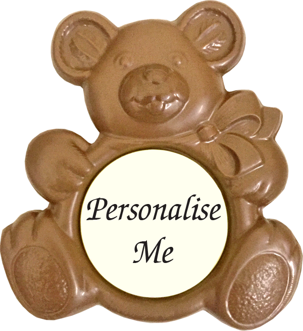 Personalised Printed Belgian Chocolate Teddy