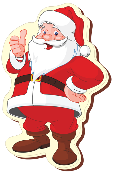 Printed Belgian Chocolate Santa