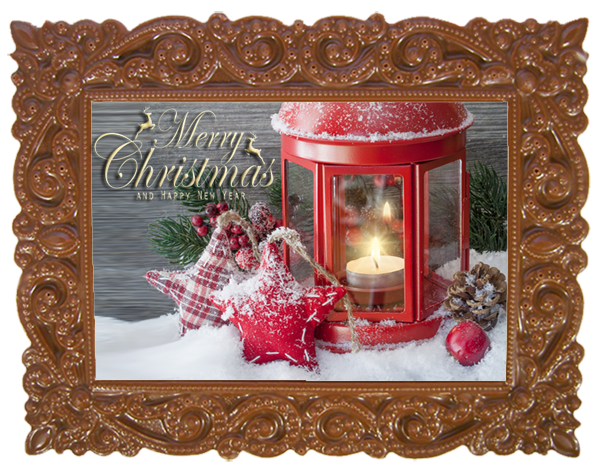 Printed Belgian Chocolate Christmas Card VICTORIAN