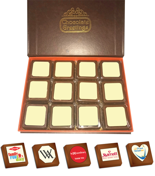 Personalised Printed Promotional Chocolates (Box of 24)