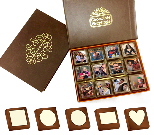 Box of 24 Personalised Printed Chocolates