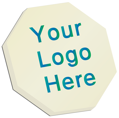OCTAGONAL shaped Printed Chocolate Cake &amp; Dessert Toppers / Discs