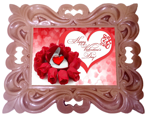Printed Valentine&#39;s Day Chocolate Frame CLASSIC