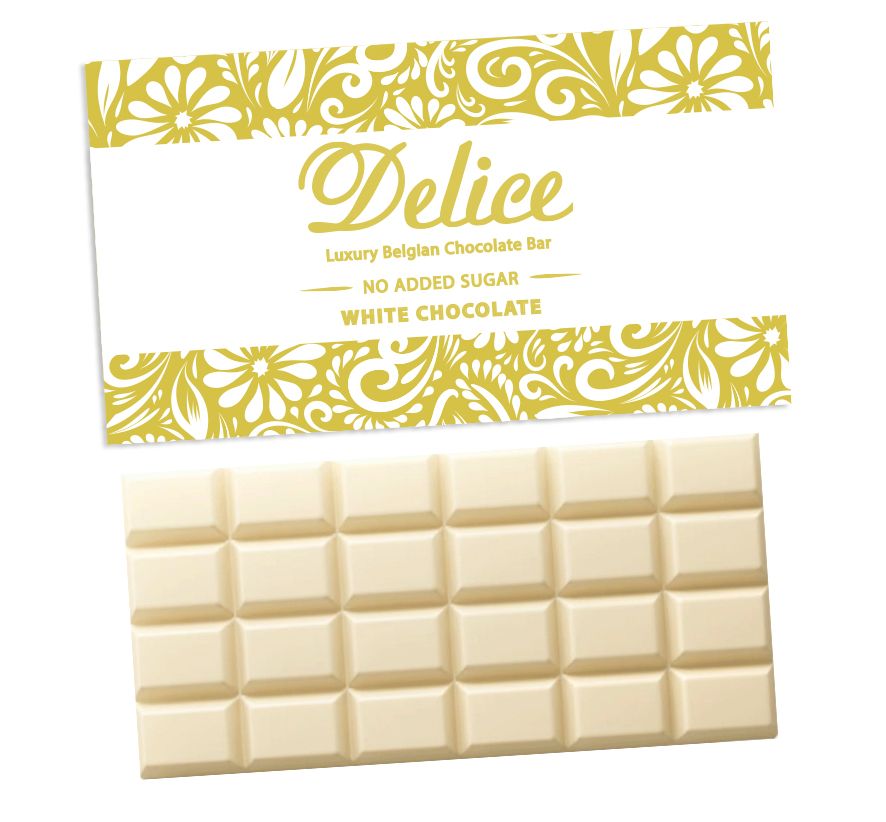 Delice No added Sugar White Chocolate Bar