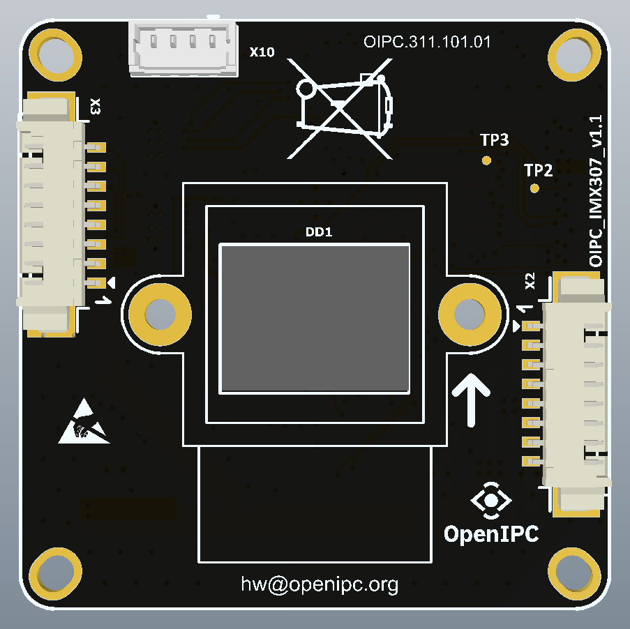 Sony IMX307 38x38 module for OpenIPC board