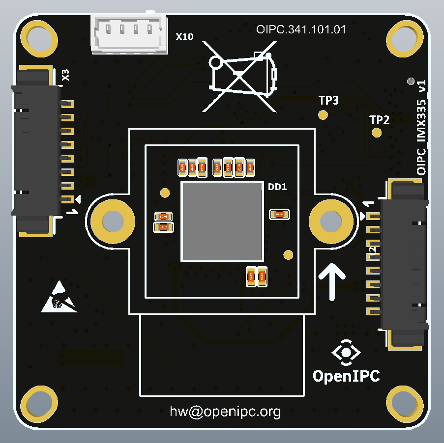 Sony IMX335 38x38 module for OpenIPC board