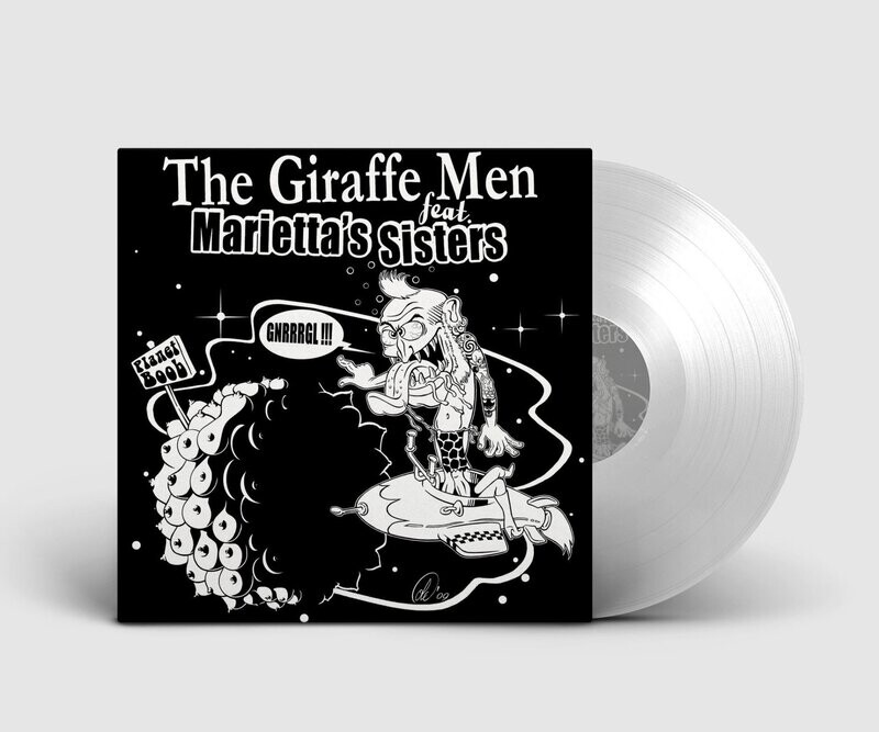The Giraffe Men - Planet Boob LP - LIMITED edition clear vinyl Label only