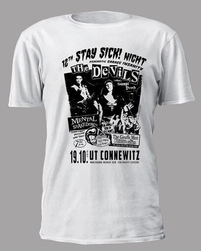 12th Stay Sick! Night Shirt The Devils, Giraffemen feat. Mariettas Sisters, Mental Shakedown Größe L