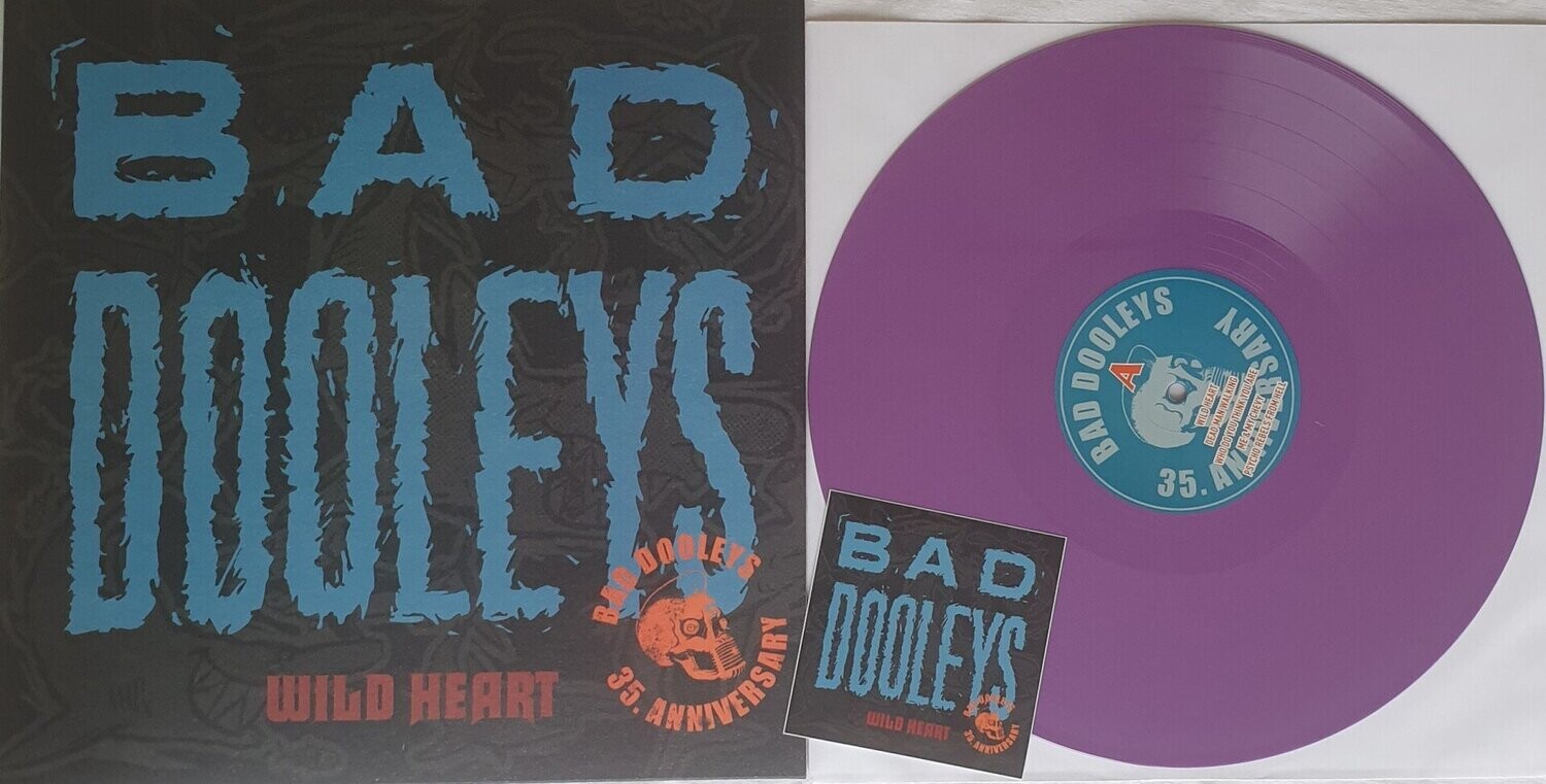 Bad Dooleys - Wild Heart 35 Anniversary Album LP Purple Vinyl Limited to 100 only