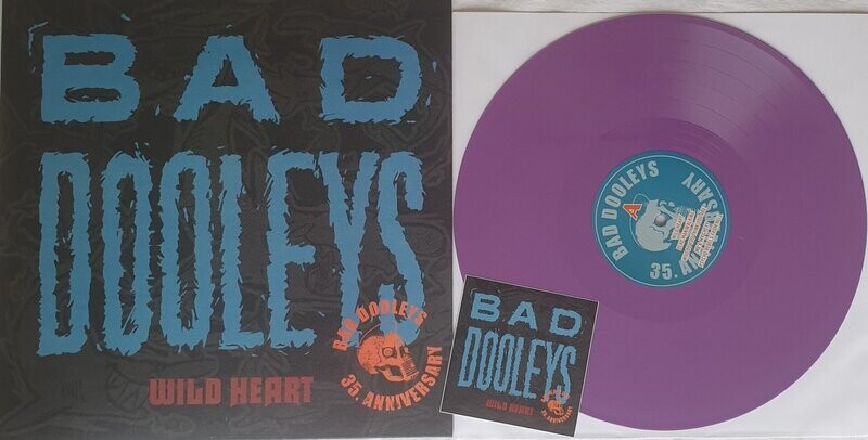 Bad Dooleys - Wild Heart 35 Anniversary Album LP Purple Vinyl Limited to 100 only