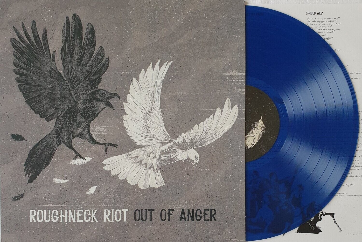 Roughneck Riot - Out Of Anger LP Blue Vinyl