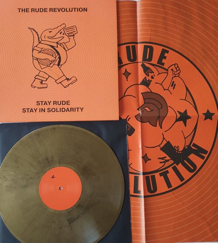 V/A-The Rude Revolution - Stay Rude Stay In Solidarity LP Gold marmoriertes Vinyl
