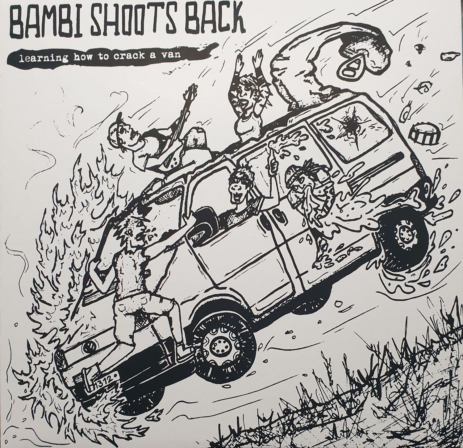 Bambi Shoots Back - Learning How To Crack A Van LP random Vinyl colour