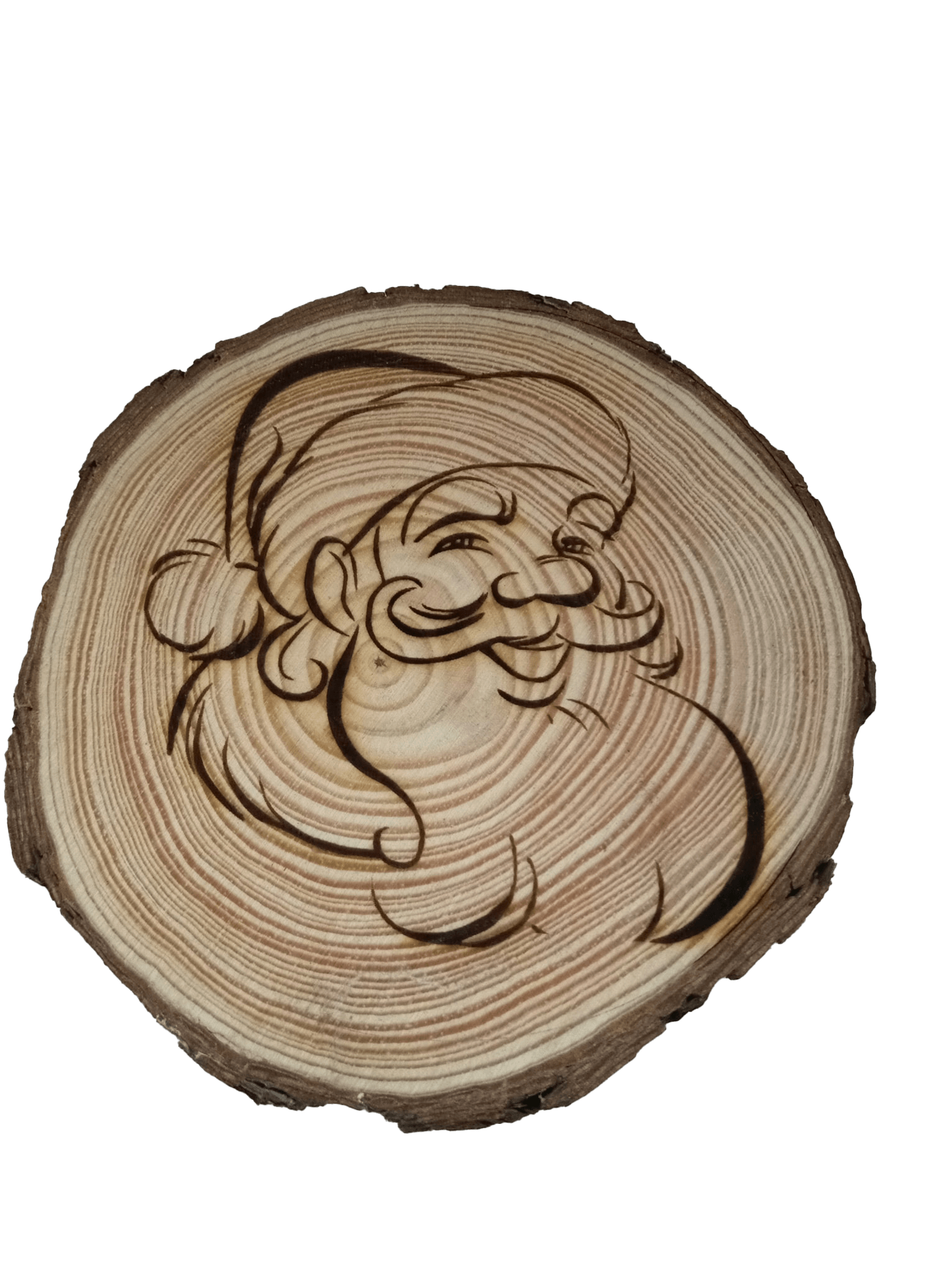 dessous de verre en rondin de bois 9-10cm a personnaliser