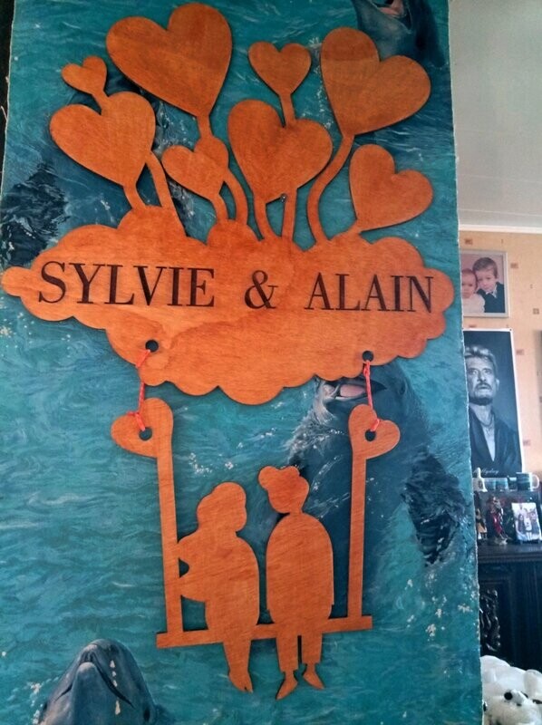 décors romantiques. avec le prénom de votre choix