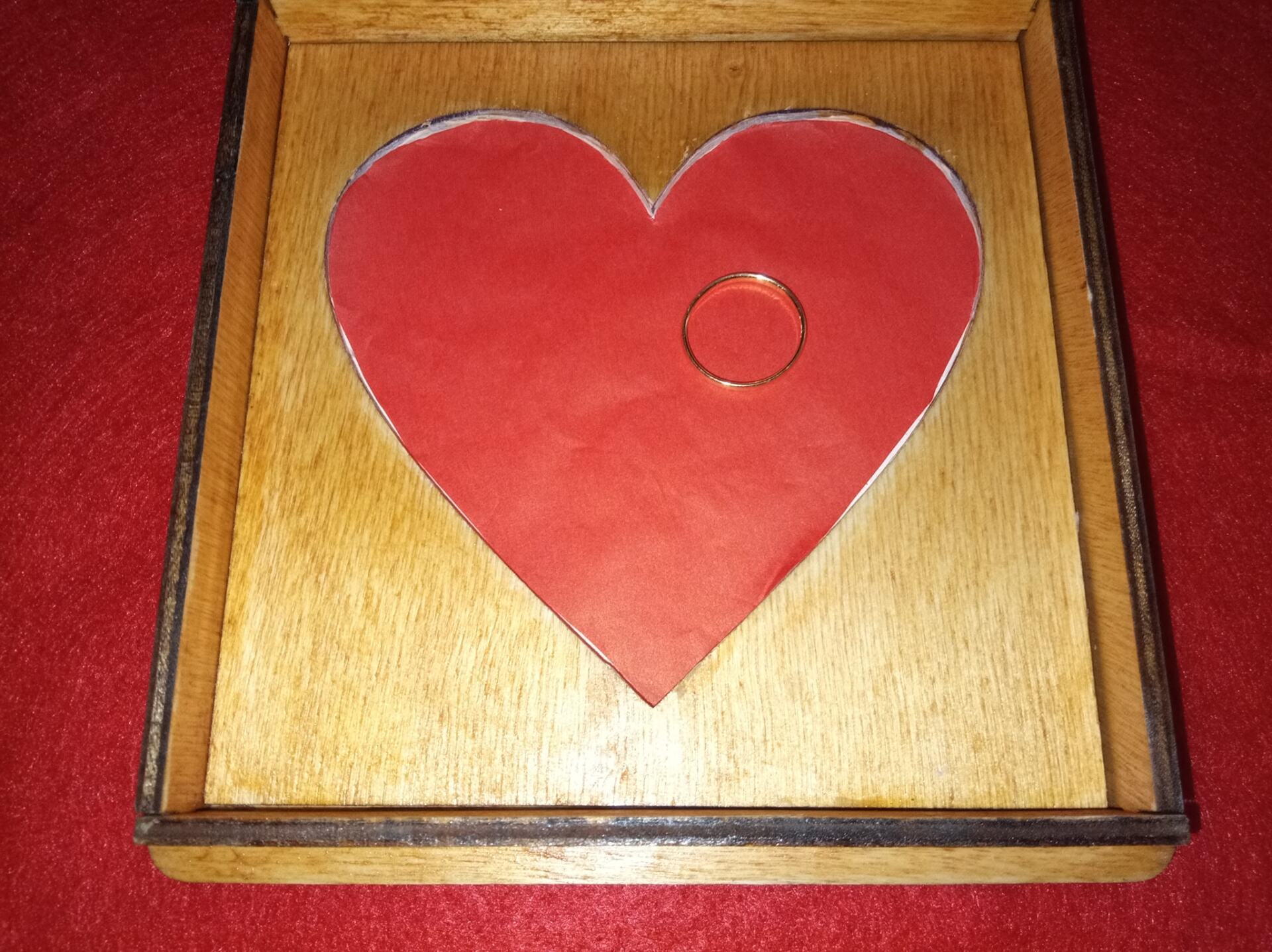 Élégant PORTE-ALLIANCE Boîte d'Anneaux de Mariage